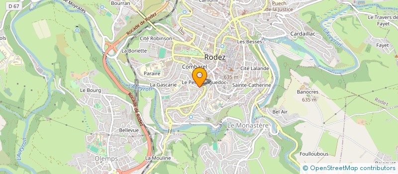 localisation de l'entreprise MADAME ELODIE BIELKA  RODEZ