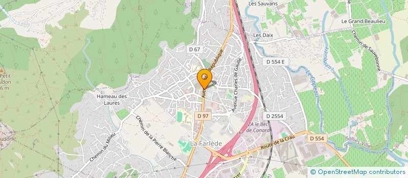 localisation de l'entreprise MADAME ELODIE BIRON à LA FARLEDE