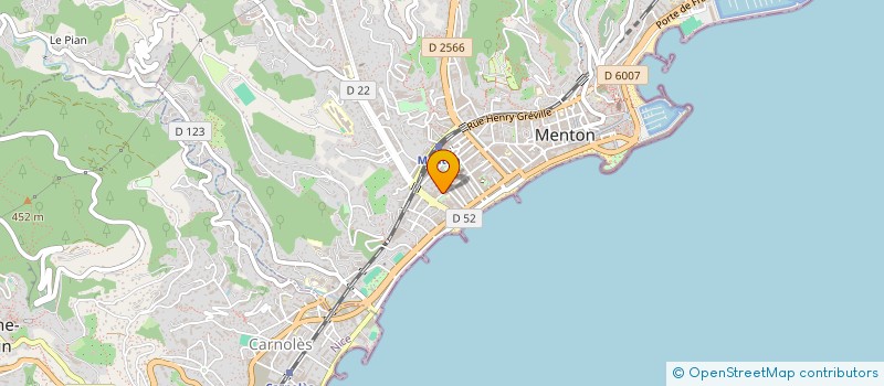 localisation de l'entreprise MADAME ELODIE BISOTTO  MENTON