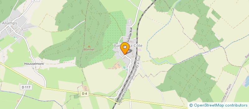 localisation de l'entreprise MADAME ELODIE BISTORIN  BARISEY-LA-COTE