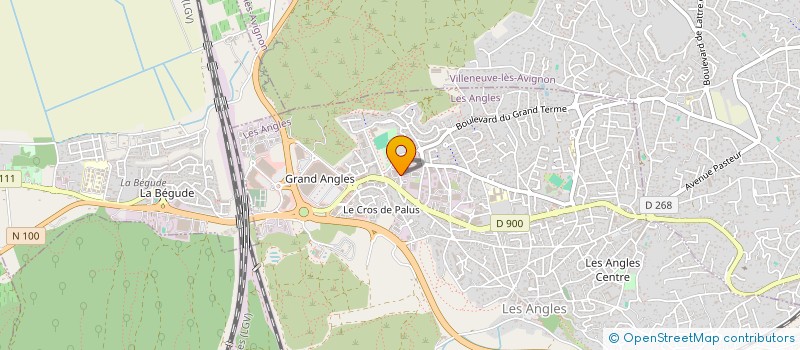 localisation de l'entreprise MADAME ELODIE BLANC  LES ANGLES