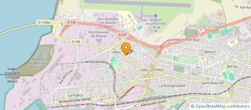 localisation de l'entreprise MADAME ELODIE BLANCHARD  LA ROCHELLE