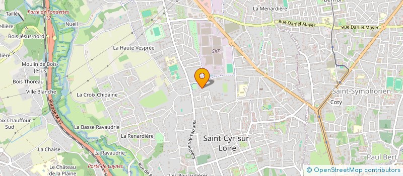 localisation de l'entreprise MADAME ELODIE BLANCHET  SAINT-CYR-SUR-LOIRE