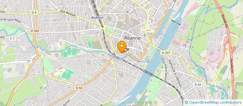 localisation de l'entreprise MADAME ELODIE BLANCO à ROANNE
