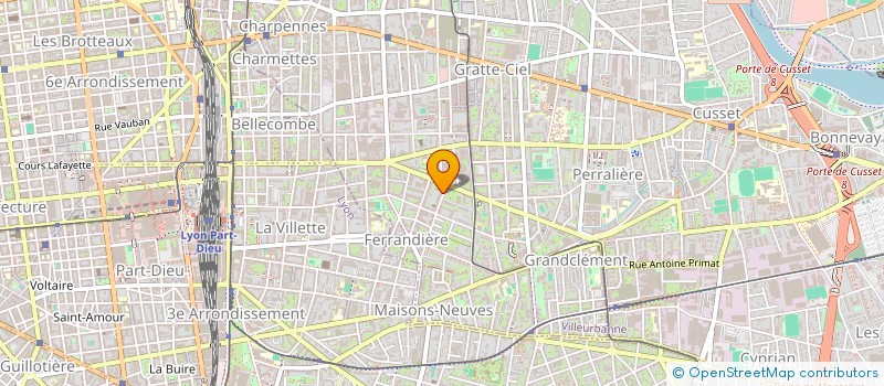 localisation de l'entreprise MADAME ELODIE BLESSEMAILLE  VILLEURBANNE