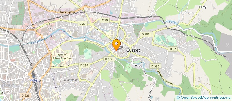 localisation de l'entreprise MADAME ELODIE BLOUIN à CUSSET