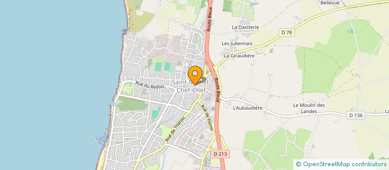 localisation de l'entreprise MADAME ELODIE BOBINEAU  SAINT-MICHEL-CHEF-CHEF