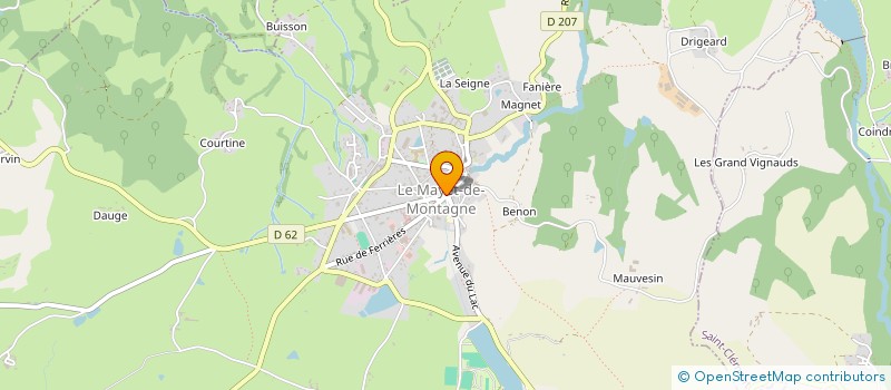 localisation de l'entreprise MADAME ELODIE BOCHARD à LE MAYET-DE-MONTAGNE