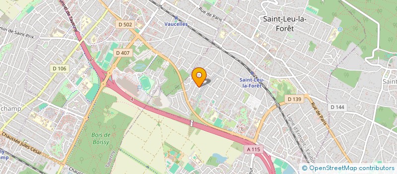 localisation de l'entreprise MADAME ELODIE BODIER  SAINT-LEU-LA-FORET