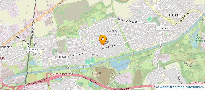 localisation de l'entreprise MADAME ELODIE BOIN  HARNES