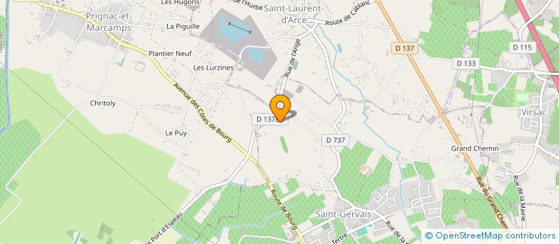 localisation de l'entreprise MADAME ELODIE BOISGIRARD  SAINT-GERVAIS