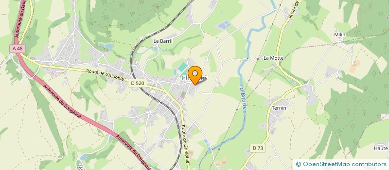 localisation de l'entreprise MADAME ELODIE BOISSONNOT  CHABONS