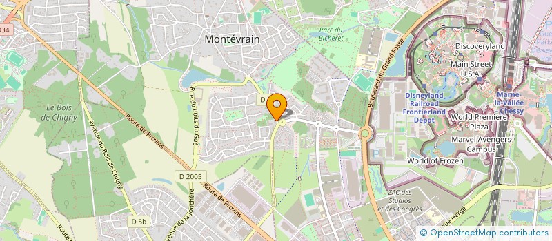 localisation de l'entreprise MADAME ELODIE BOIVIN  MONTEVRAIN