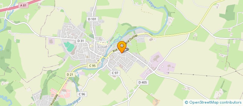 localisation de l'entreprise MADAME ELODIE BONDON à LOUE