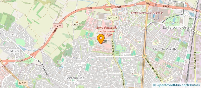 localisation de l'entreprise MADAME ELODIE BONHOMME  FONTAINE-LES-DIJON