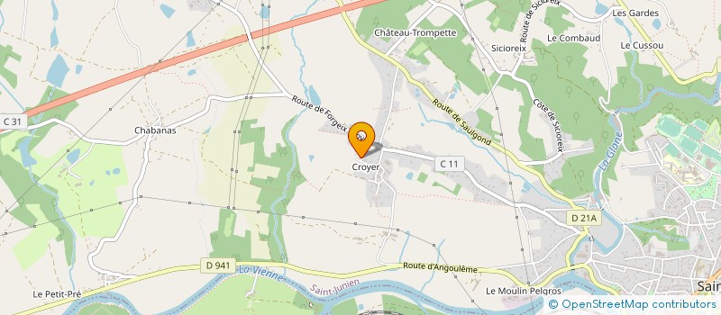 localisation de l'entreprise MADAME ELODIE BONIFACE à SAINT-JUNIEN