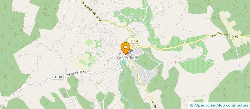 localisation de l'entreprise MADAME ELODIE BONNAUD  LA VERDIERE