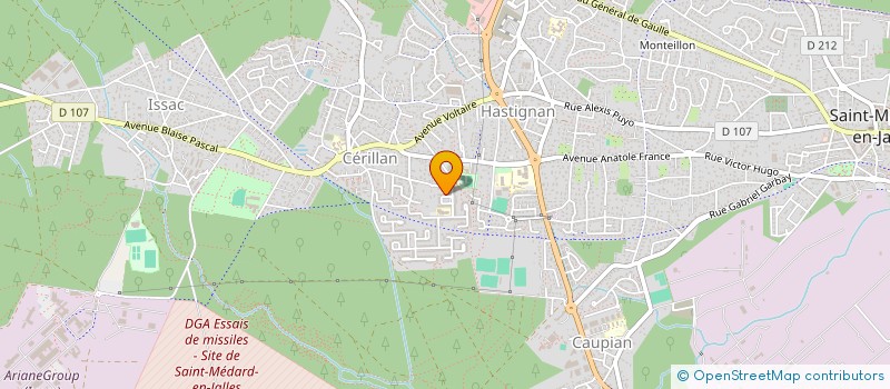 localisation de l'entreprise MADAME ELODIE BONNEFON  SAINT-MEDARD-EN-JALLES