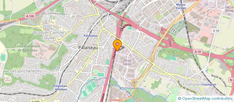 localisation de l'entreprise MADAME ELODIE BONNEMAISON  PALAISEAU
