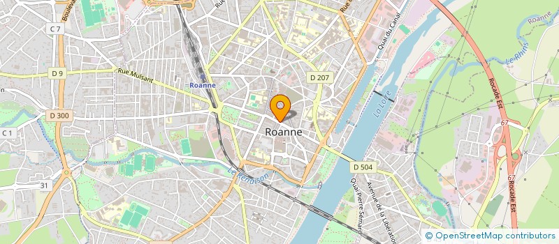 localisation de l'entreprise MADAME ELODIE BONNET  ROANNE