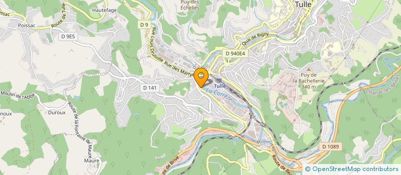 localisation de l'entreprise MADAME ELODIE BORDES  TULLE