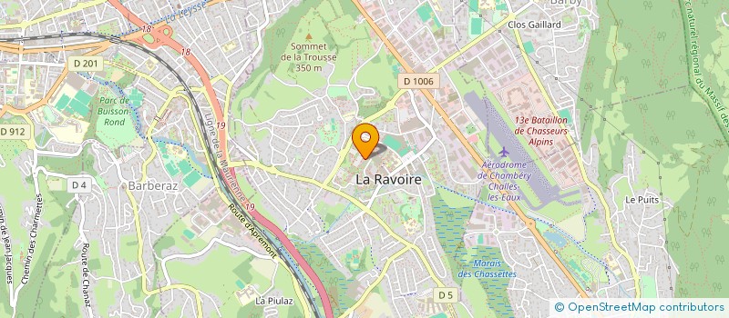 localisation de l'entreprise MADAME ELODIE BORNARD  LA RAVOIRE