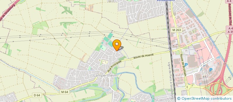 localisation de l'entreprise MADAME ELODIE BORNERT  LAMPERTHEIM