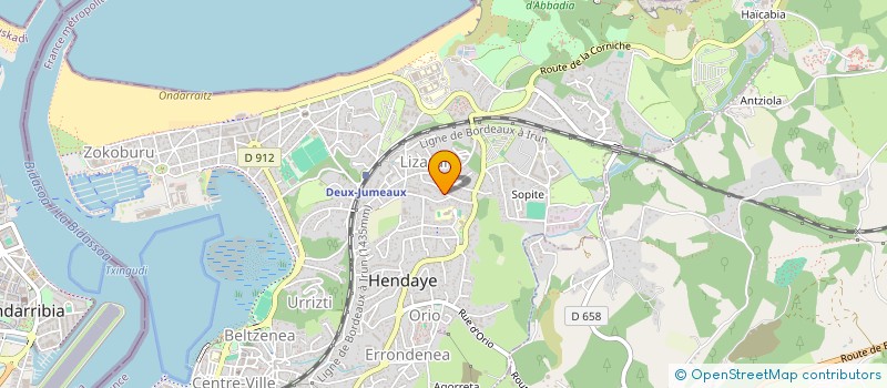 localisation de l'entreprise MADAME ELODIE BOSCHER à HENDAYE