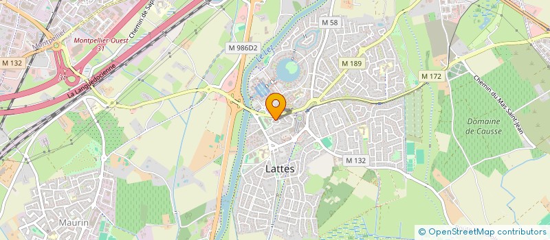 localisation de l'entreprise MADAME ELODIE BOSSANNE  LATTES