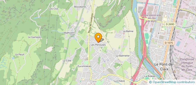 localisation de l'entreprise MADAME ELODIE BOSSUT  CLAIX