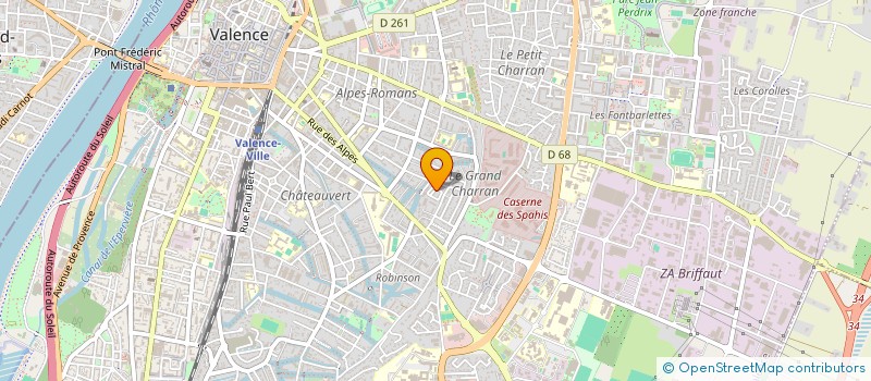 localisation de l'entreprise MADAME ELODIE BOTTAREL à VALENCE