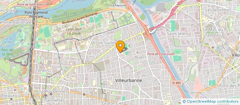 localisation de l'entreprise MADAME ELODIE BOUCHARD  VILLEURBANNE