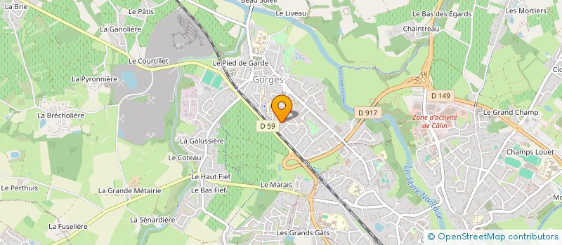 localisation de l'entreprise MADAME ELODIE BOUCHEREAU  GORGES