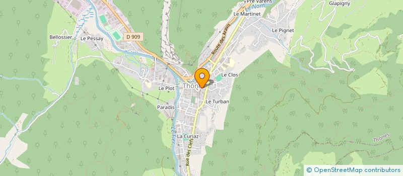 localisation de l'entreprise MADAME ELODIE BOUGEOIS  THONES