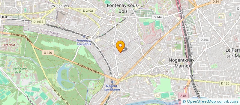 localisation de l'entreprise MADAME ELODIE BOUGOIN à FONTENAY-SOUS-BOIS