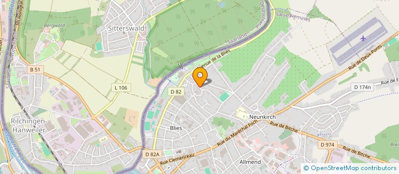 localisation de l'entreprise MADAME ELODIE BOUR  SARREGUEMINES