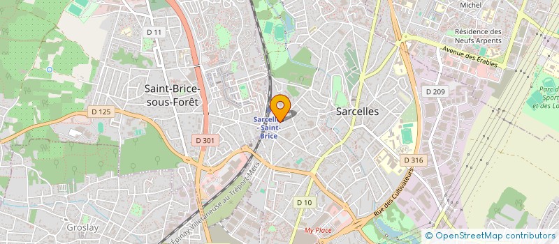 localisation de l'entreprise MADAME ELODIE BOURDEAU à SARCELLES