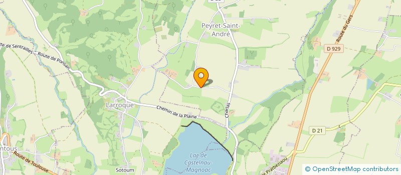 localisation de l'entreprise MADAME ELODIE BOURDENS  CASTELNAU-MAGNOAC