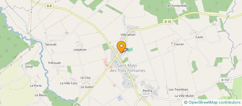 localisation de l'entreprise MADAME ELODIE BOUREL  SAINT-MALO-DES-TROIS-FONTAINES