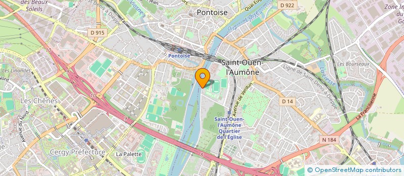 localisation de l'entreprise MADAME ELODIE BOURGAUD  SAINT-OUEN-L'AUMONE