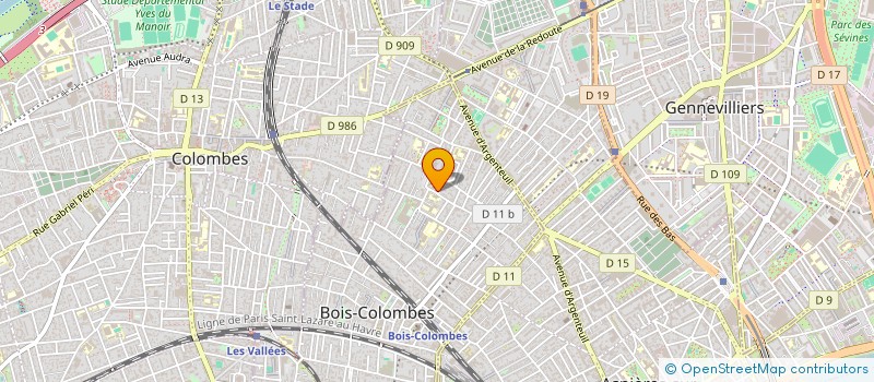 localisation de l'entreprise MADAME ELODIE BOURGEOIS à BOIS-COLOMBES