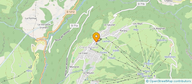 localisation de l'entreprise MADAME ELODIE BOURGEOIS-ROMAIN  CREST-VOLAND