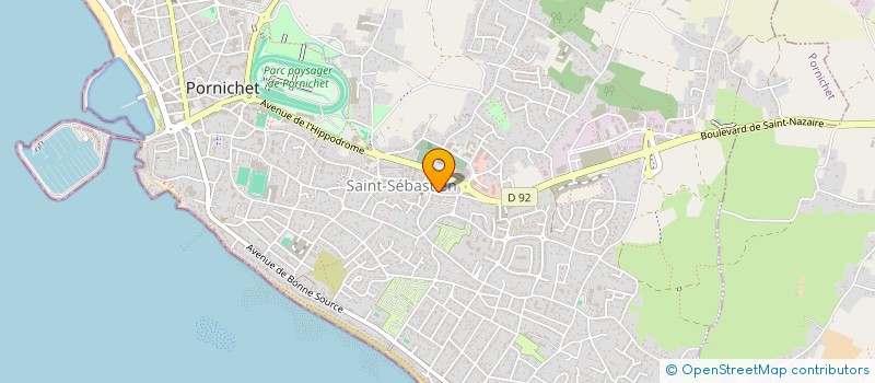 localisation de l'entreprise MADAME ELODIE BOURGOGNE  PORNICHET