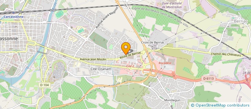 localisation de l'entreprise MADAME ELODIE BOURREL à CARCASSONNE