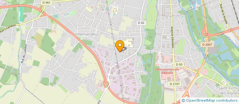 localisation de l'entreprise MADAME ELODIE BOUVET à VILLEMANDEUR