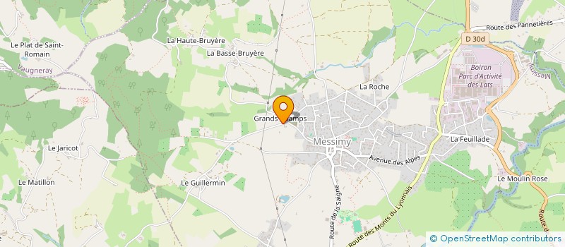 localisation de l'entreprise MADAME ELODIE BOUVIER  POMMIERS