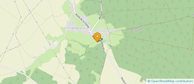 localisation de l'entreprise MADAME ELODIE BOUVIER à CHAMPVOUX