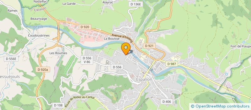 localisation de l'entreprise MADAME ELODIE BOUZINHAC  ESPALION