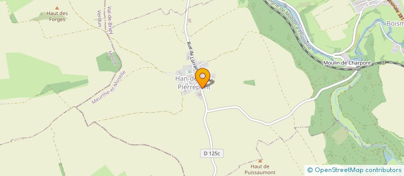 localisation de l'entreprise MADAME ELODIE BOZET  HAN-DEVANT-PIERREPONT