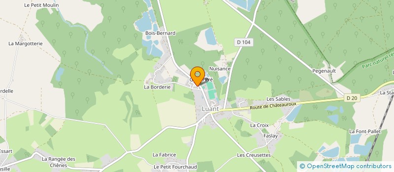 localisation de l'entreprise MADAME ELODIE BRACHELET à LUANT